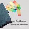 Mini Rainbow Gradient Palm Ruler: Creative Multifunctional Student Planner & Portable Stained Glass Ruler