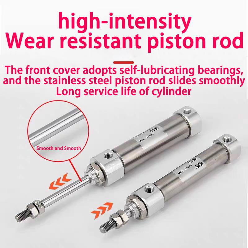 3Pcs CDJ2B Type Mini Pneumatic Air Cylinder Double Acting Single Rod 10mm 16mm Bore 10~200mm Stroke CDJ2B10 CDJ2B16