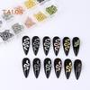 60Pcs/Box Snake Nail Charms with Rhinestones Elegant And Fashionable Nail Art Accessories for Women And Girls