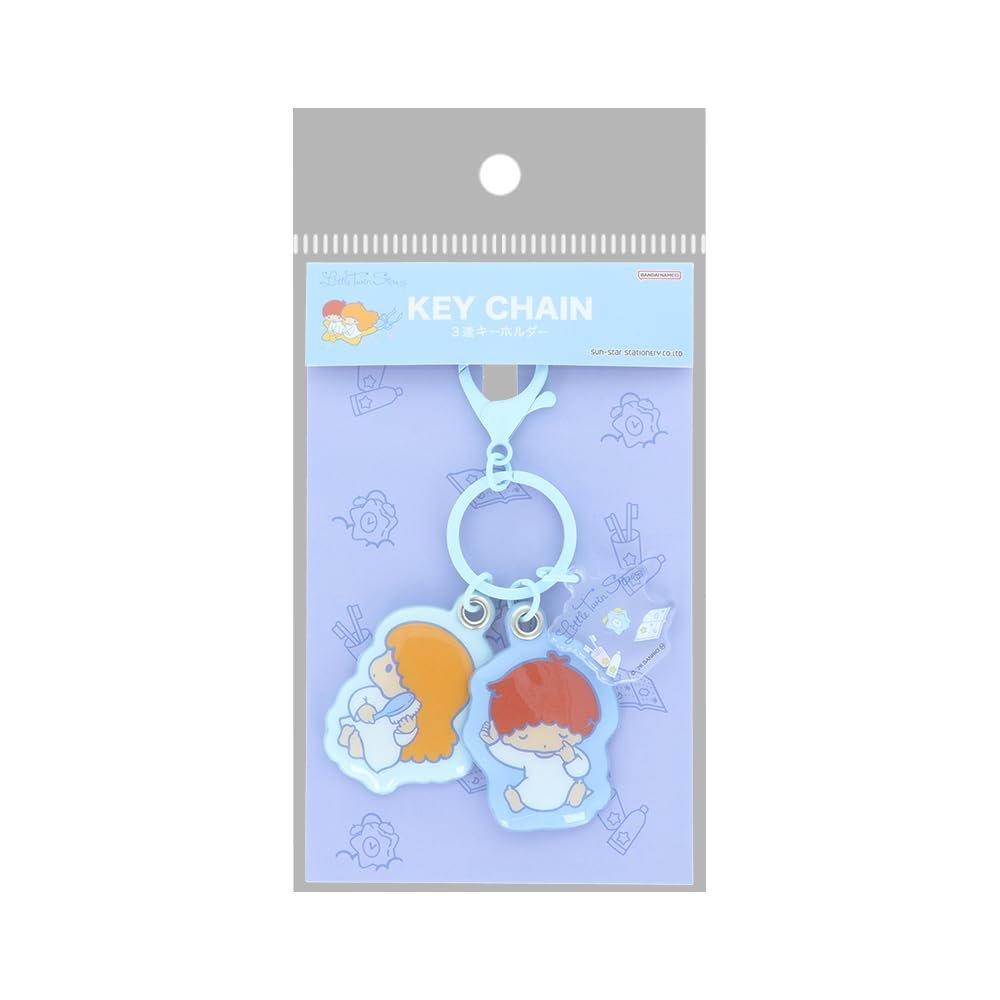 Канцтовары Sun-Star Sanrio Little Twin Stars Ретро ПВХ брелок на 3 кольца S8352828