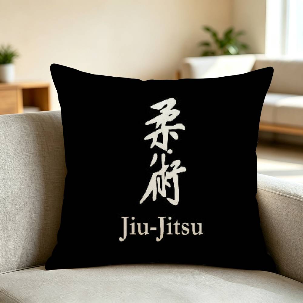 S-Sport B-Brazilian Jiu Jitsu BJJ Square Double-Sided printed Pillow Case Bedroom Bedside Pillow Sofa Cushion Cover