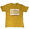 Muse 'Origin Of Symmetry' Yellow Mineral Wash T shirt - NEW Unisex T-Shirt
