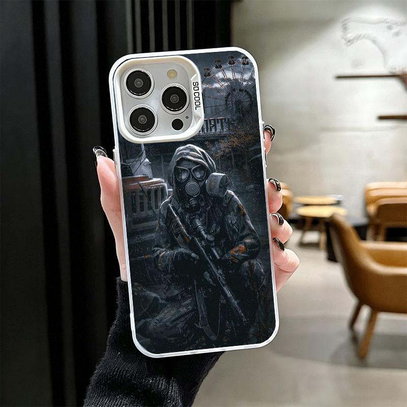 Крутой мягкий чехол для телефона S-Stalker Game для iPhone 15 16 17 Pro Max 17Air 16E 14 Plus 13 12 Mini Ударопрочный чехол Задняя крышка