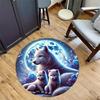 1pc fox design home carpet non slip office decor gift living room bedroom