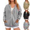 Womens Zip Up Sweatshirt Women Fall Fashion Blouse Lightweight Hoodies Jacket With Pockets