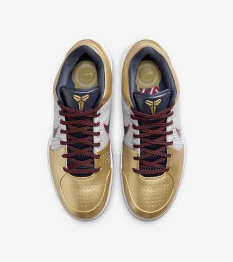 FQ3544-100 Nike Kobe 4 Protro Металлический золотой и Темно-синий (Мужской)