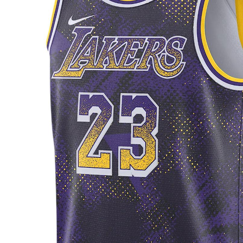 Nike Мужская майка NBA ЛеБрон Джеймс Лейкерс 2025/26 Серия Select Swingman Фиолетовая HJ4066-504
