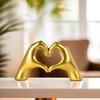 Heart Shaped Love Hands Show Pieces for Home Decor Living Room Items | Cute Gift Item for | Modern Center Table Tv Shelf Office Interior Statue
