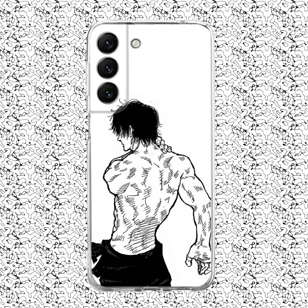 Чехол для телефона Toji Jujutsu Kaisen Fushiguro для Samsung S24,30,21,22,23,20 FE,lite,PIus,Ultra,5G,Note,9,10 Прозрачная крышка
