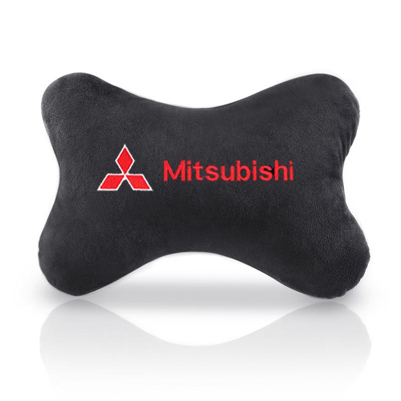 djsc4 Car headrest pillow Neck Rest Cushion Headrest Pad Bone Pillow For Mitsubishi Asx Lancer Outlander Pajero Ralliart Accessories