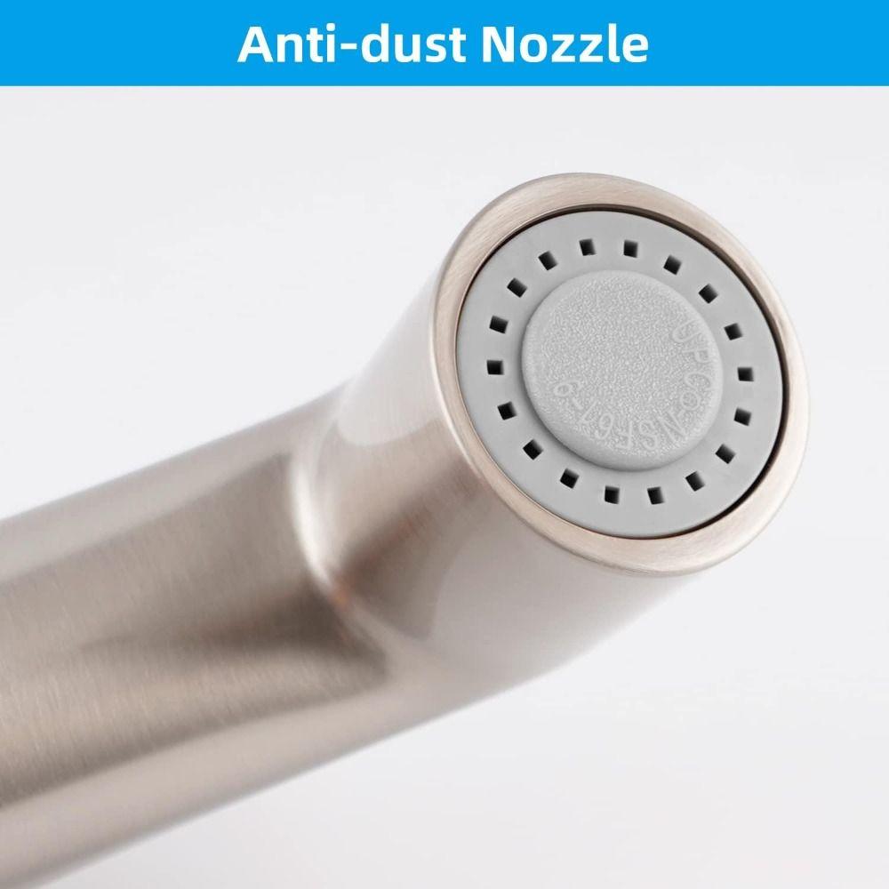 Brushed Nickel Faucet Extender Chrome Universal Faucet Side Sprayer Heads Durable Sink Faucet Replacement Kitchen Supplies