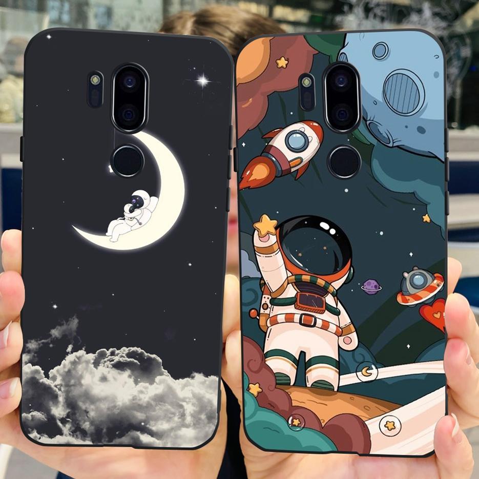 For LG G7 thinQ Case G710EM LM-G710 G710 Luxury Painted Cover Soft Silicone Phone Cases For LG G7 ThinQ Back Covers 6.1'' Bumper