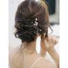 Copper Wire Handmade Beaded Sparkling Hairpin Accessories with Opal, Simple European and American Style Hair Flower for Outdoor Weddings