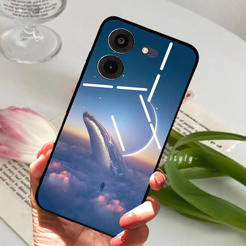 Чехол для Tecno Pova 5 Pro 5G Pova5 4G Мягкий Силикон ТПУ Задняя Крышка Телефона Для Tecno Pova Neo 3 Ударопрочный Бампер LH6n Мультяшный