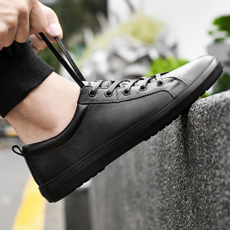 Мужские повседневные кроссовки на шнуровке, модные и удобные кроссовки. Повседневная мужская обувь из натуральной кожи.