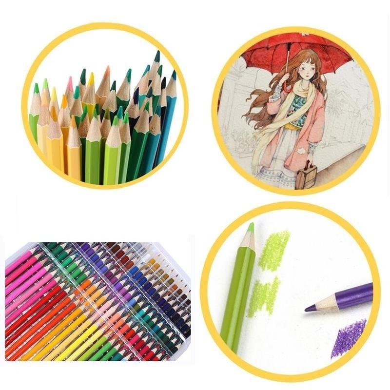 72/48/36/24/12 цветов, профессиональные масляные краски/водорастворимые карандаши, набор художников, рисующих, эскизов, цветной карандаш из дерева, школьные принадлежности для рукоделия