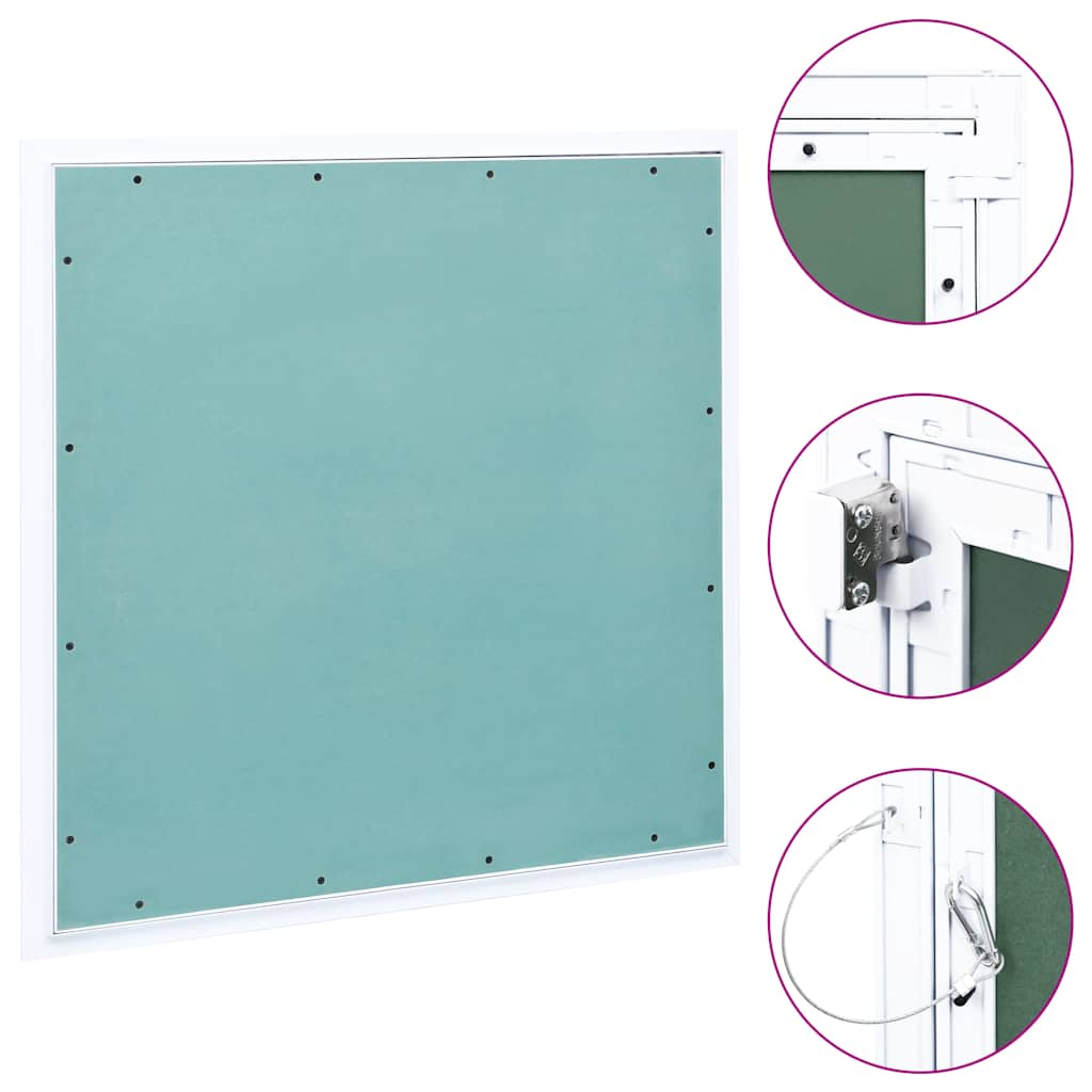 Inspection Hatch with Aluminum Frame and Plasterboard Insert 500x500 mm
