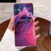 Чехол для Tecno Pova Neo 3 Чехол LH6n Силиконовый Эстетичный Модный Милый Кот Задняя Крышка Tecno Pova Neo 3 Прозрачный Чехол для Телефона