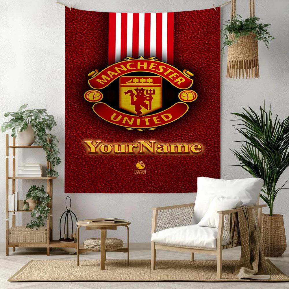 Manchester Custom Your Name Wall Decor Tapestry Art For Pet Memorial Birthdaywedding Party Backdrop Family Gift