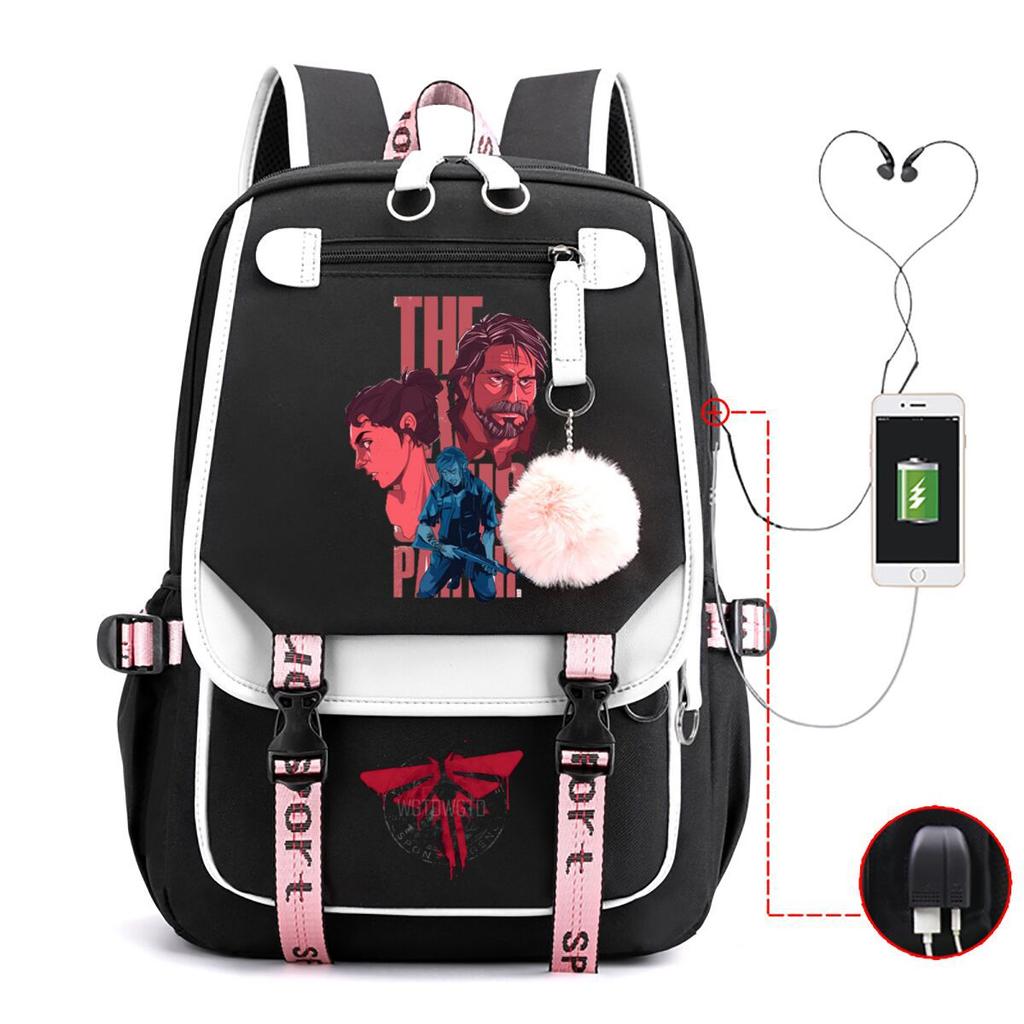 The Last of Us Printed Youth Leisure Travel Backpack Multifunctional Student School Bag