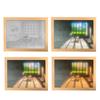 INS Deco Led Light Картина USB-разъем Затемнение Настенная работа Настольная лампа Подарок Крытый солнечный свет Окно Деревянное фото Ночное светящееся