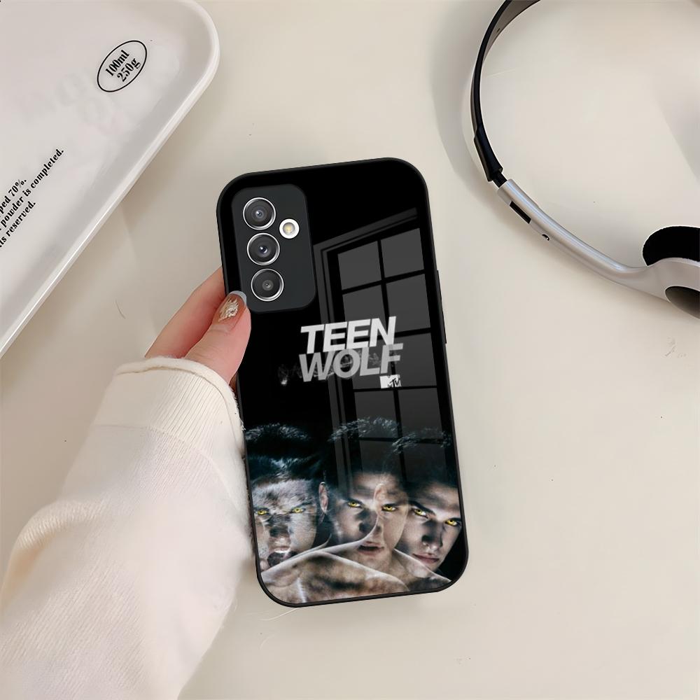 Чехол для телефона Teen Wolf Стеклянный Для Samsung S24 S23 S20 S25 S21 S22 Ultra Fe Plus A05 A06 A16 A26 A36 A56 Coque