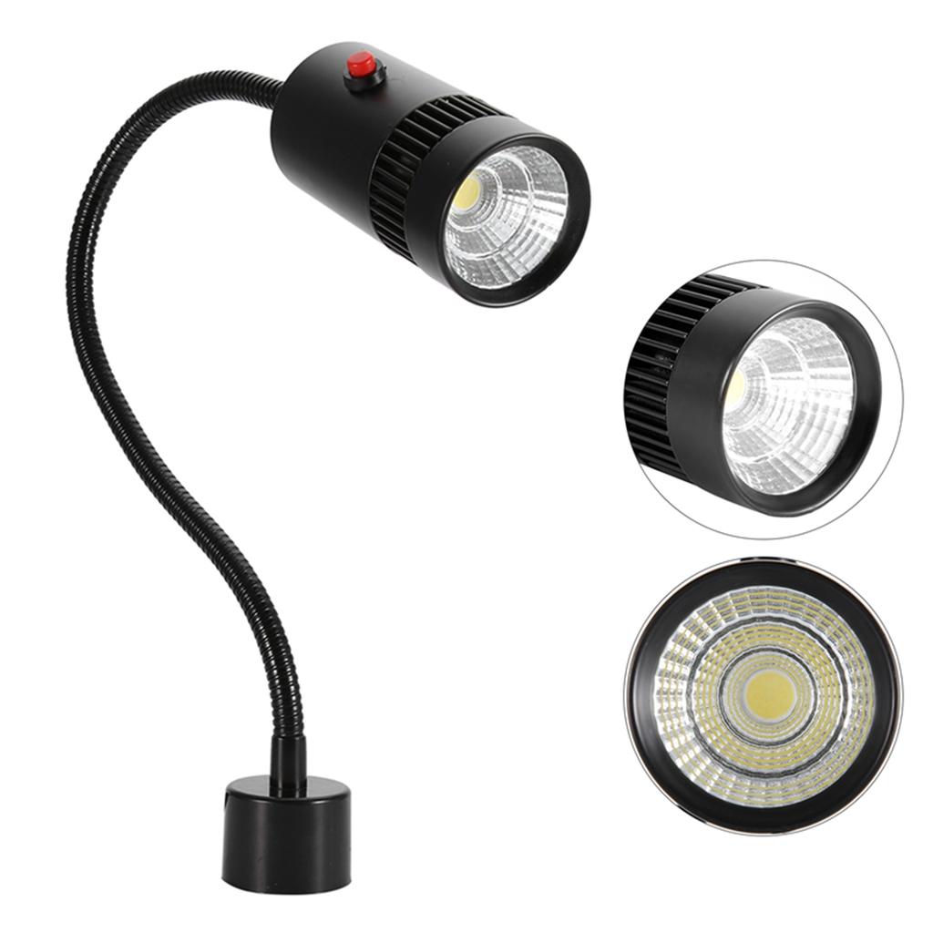 7W  LED Adjustable Neck Machine Tool Lathes Lamp Magnetic Mount