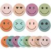24 Packs Smile Face Sticky Notes Boho Happy Face Memo Pads Colorful Reminder Notes for Back to School Annotating Office Classroom Study, 480 Sheets