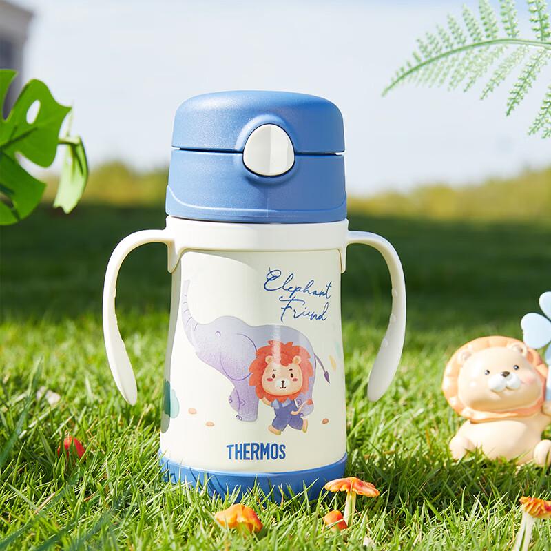 Thermos Детская термокружка из нержавеющей стали 316L с трубочкой