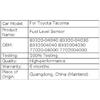 JH Fuel Level Sensor For Toyota Tacoma GRN225/245/250/265 TRN 83320-04040 83320-04030 8332004040 8332004030