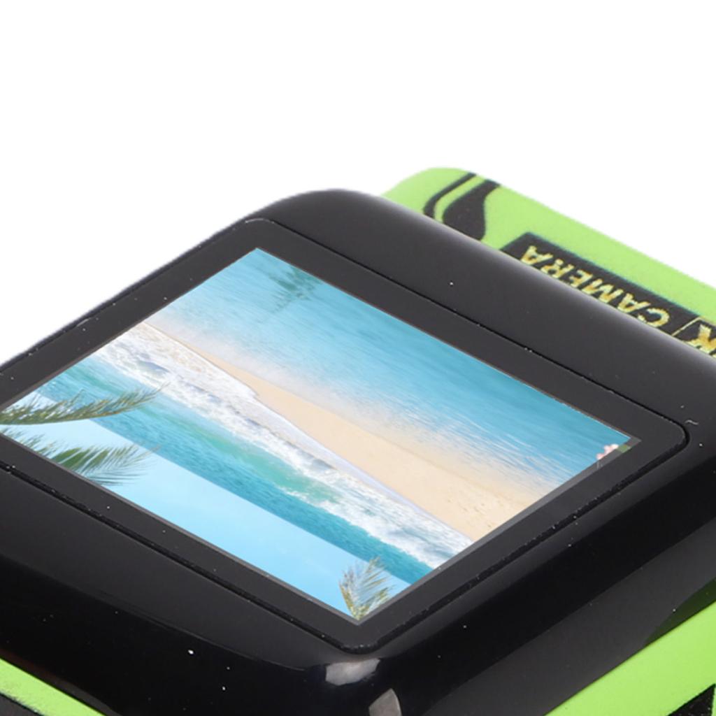 Car Shaped Keychain Camera 2K Video Recording 130° Wide Angle Thumb Sized Camera Auto Focus with LED Fill Light Green