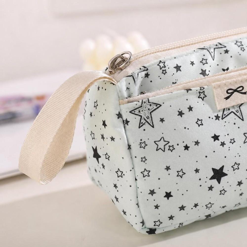 Large Capacity Pencil Case Double-Layer Stationery Bag Durable Pencil Pouch Students