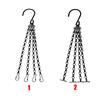 14" Hanging Basket Black/Silver Replacement Plant Hangers Hanging Chain Replacement Chains 4 Strand