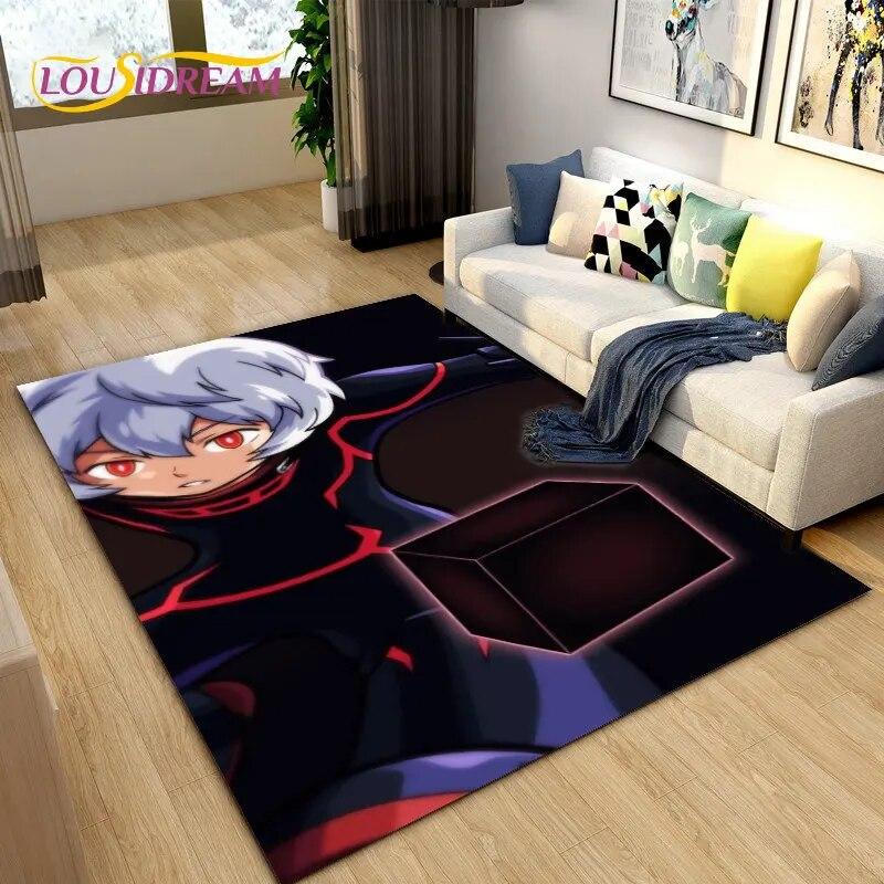 World Trigger Аниме Мультфильм Коврик, Коврик для гостиной Спальня Диван Коврик Украшение, Дети играют Нескользящий напольный коврик