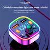 Car FM Transmitter Dual USB PD Type C Fast Car Charge Ambient Light Bluetooth 5.0 Handsfree External Microphone Car FM Modulator