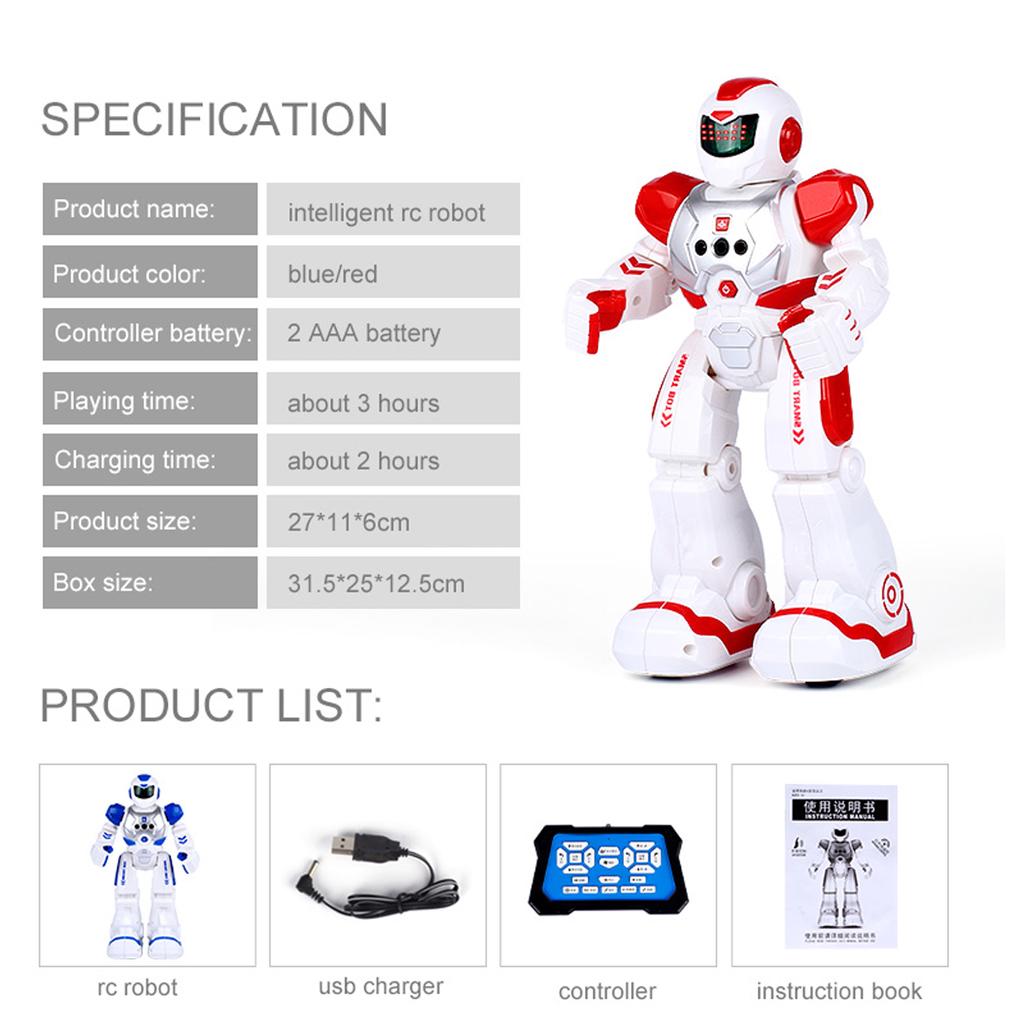 Светодиодный интеллектуальный программируемый робот с дистанционным управлением, интерактивное пение, танцы, игрушка