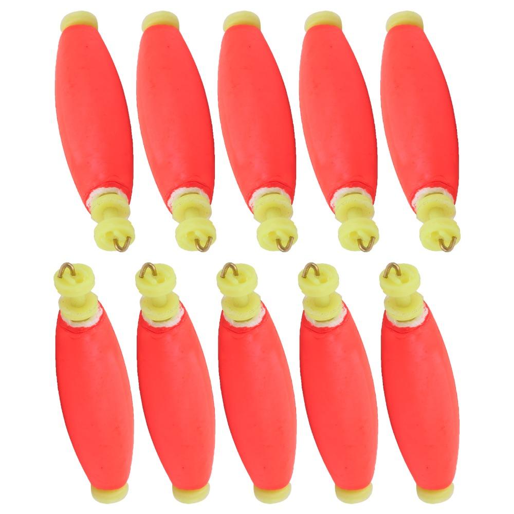 10PCS Clip-on Fishing Bobbers EVA Foam Fishing Float Bobber Durbable Fishing Floats for Anglers