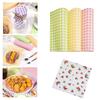 50Pcs Checkered Greaseproof Paper Food Basket Liners Wax Paper Sheets for Sandwich Wrapping Burger French Fries Baking Wrappers