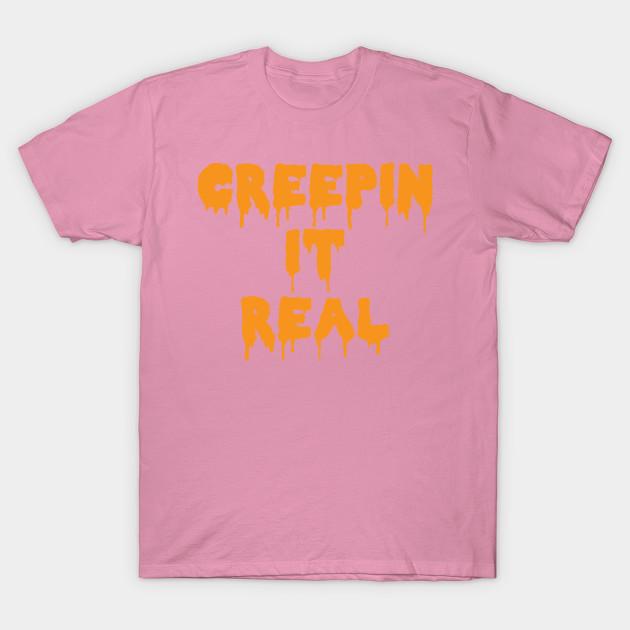 Женская футболка Creepin It Real с принтом Харадзюку, кавайная футболка, летняя футболка с коротким рукавом, женская футболка, топ