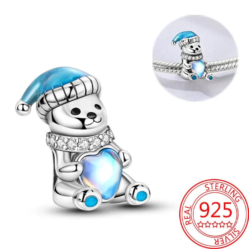 Exquisite Copper Little Monkey Embracing Red Heart Pendant Fit Bracelet Necklaces Party Pairing With Handmade Gifts