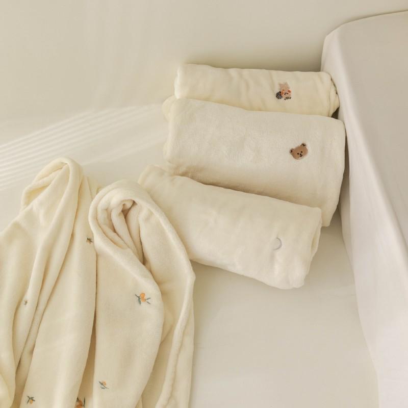 Korean Ins Baby Flannel Blanket Soft Stroller Wrap Newborn Toddler Fall Winter