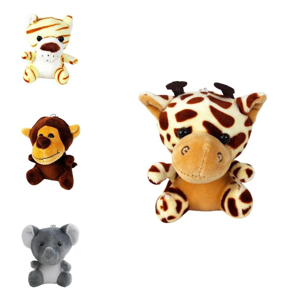 Оптовые куклы-игровые автоматы с лесными животными, плюшевые игрушки «Тигр и лев» четыре дюйма, брелоки, украшения и аксессуары, плюш, ПП хлопок, настраиваемые)
