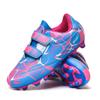 Children's Football Shoes Long Nails Broken Nails Leather Surface Fashion Velcro Low Top Professional Game Training Shoes Sports Shoes Wholesale