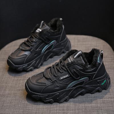 Женская осенне-зимняя мягкая утепленная спортивная обувь с толстой подошвой, повседневная теплая обувь для активного отдыха