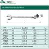 SATA 47601-47606 Полностью полированный рожковый гаечный ключ для ремонта автомобилей