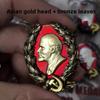 Реплика Ордена Ленина Советского Союза, красная медаль, ретро-медаль с красным флагом, значок