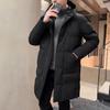 Хлопковая одежда средней длины Мужская секция Зима Новая свободная толстовка Пекарская одежда Хлопковая куртка Утолщенное пуховое хлопковое пальто