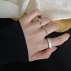 Корейский стиль Набор из трех золотых колец с открытой шинкой для женщин – Роскошный, Легкий и Элегантный