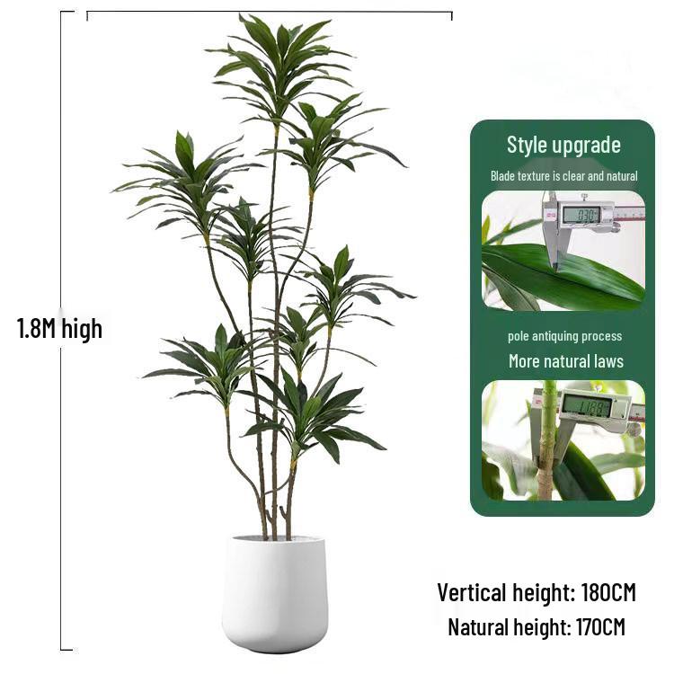 Nordic Style Green Velvet Potted Plant - High-End Indoor Bonsai Decor for Living Room