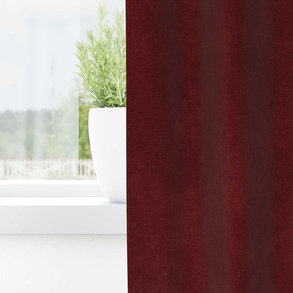 Blackout Curtains 2 pcs Burgundy 140 x 225 cm Velvet